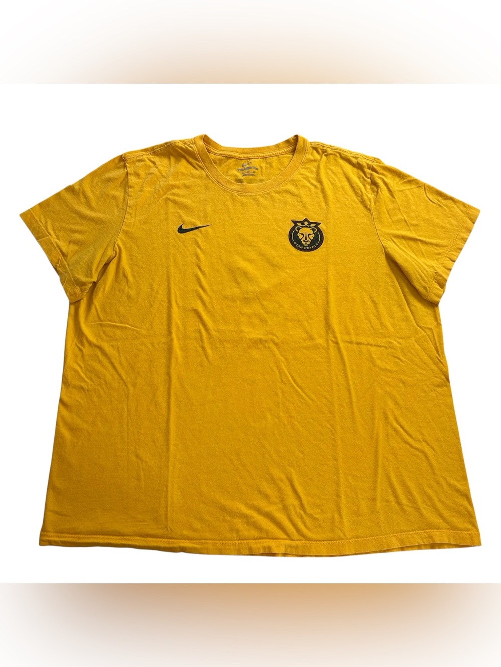 Nike Utah Royals FC NWSL #9 Aly Sentnor UNC Men’s T-Shirt Jersey Gold Size 2XL